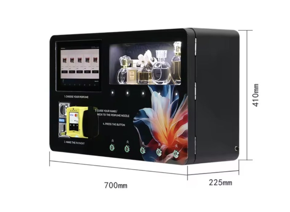 Scentstation Automat — Maße 700 × 410 × 225 mm